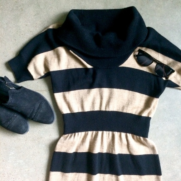 SALE: Cozy Chic Loft Cowl Neck Chic Sweater Dress - Picture 7 of 7